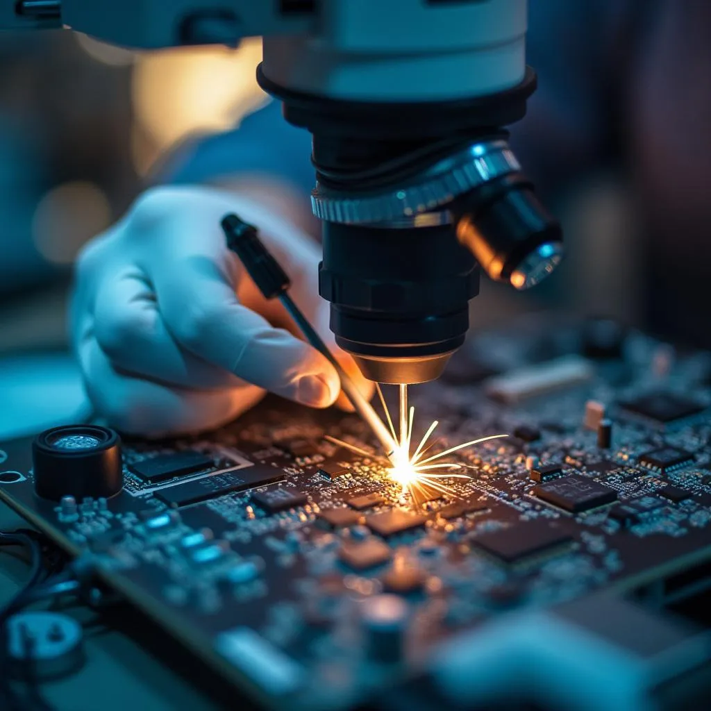 Reparación microscópica de placas